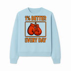 Boxing Gloves Inspirational Wall Art - 1% Better Every Day Motivational Print for Fitness and Personal Growth - Sweatshirt 1758686616423.jpg