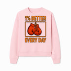 Boxing Gloves Inspirational Wall Art - 1% Better Every Day Motivational Print for Fitness and Personal Growth - Sweatshirt 1758686616552.jpg