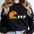 Trendy Halloween Pumpkin Chasing Ghost Halloween Costume Spooky Season Fall Vibes Funny Halloween Boo Ghost Shirt Design 1758855070984.jpg