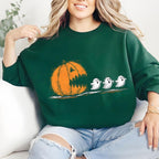 Trendy Halloween Pumpkin Chasing Ghost Halloween Costume Spooky Season Fall Vibes Funny Halloween Boo Ghost Shirt Design 1758855079899.jpg