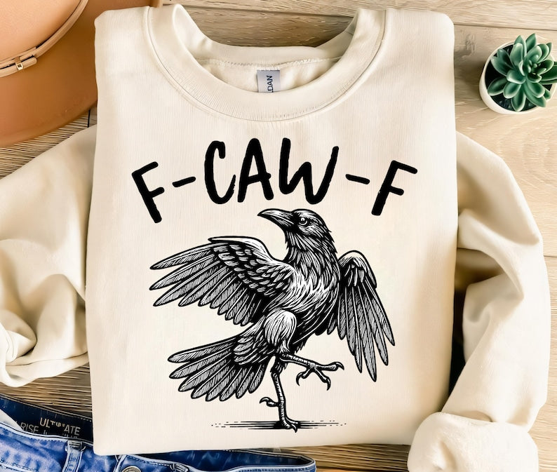 Funny Crow Shirt F Caw F T Shirt Black Crow Shirt Raven Lover Gift Autumn Vibes Fall Season Tee Trendy Black Bird Shirt Funny Sassy 1758858916343.jpg