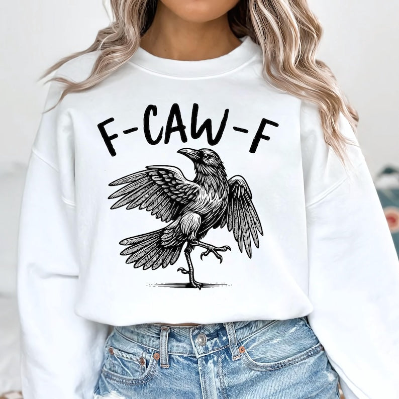 Funny Crow Shirt F Caw F T Shirt Black Crow Shirt Raven Lover Gift Autumn Vibes Fall Season Tee Trendy Black Bird Shirt Funny Sassy 1758858916459.jpg