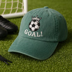 Embroidered Goal Dad Cap Soccer Football Crown Washed Hat World Cup Fan Gift Game Day Sports Cap 1758881125664.jpg