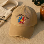 Floral Usa Hat Embroidered Retro Land That I Love Cap Boho 4th Of July Hat Patriotic Summer Baseball Hat American Flag Gift 1758946796638.jpg