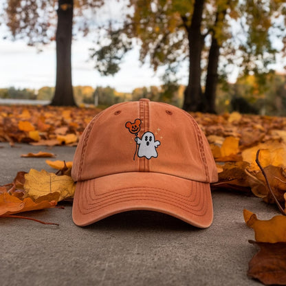 Retro Ghost Mickey Embroidered Cap Disney Ghost Embroidered Hat Mickeys Not So Scary Party Womens Hat Mickey Halloween Balloon Hat 1759118419098.jpg