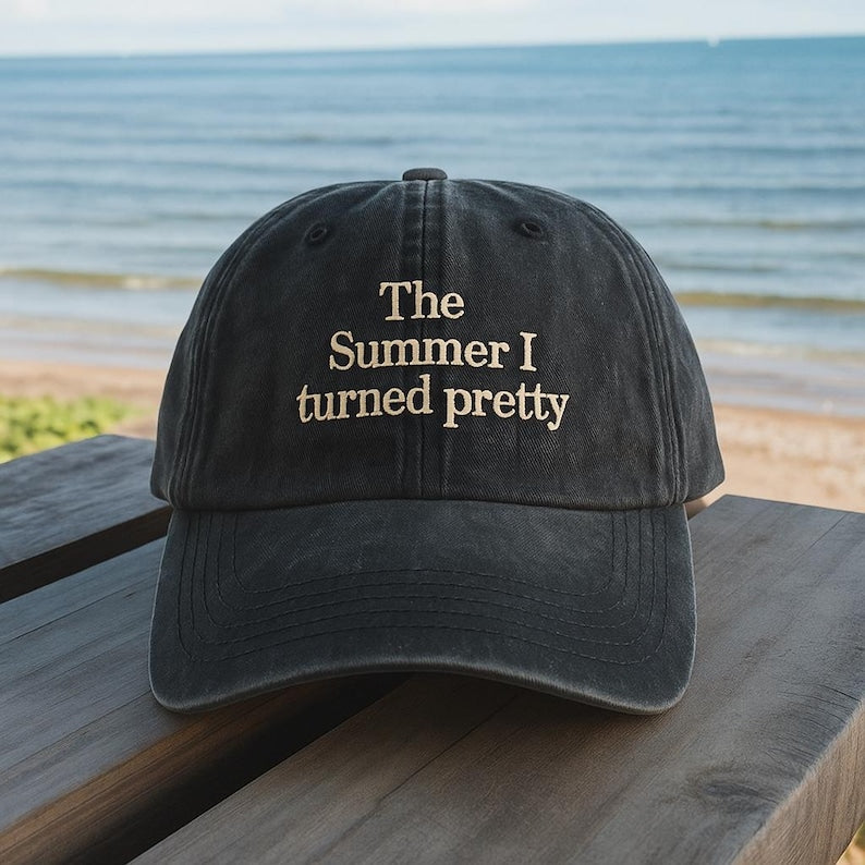 Embroidered Sunshine Beach Washed Cap Coastal Hat Summer Vacation Cap Ocean Lover Gift Seashell Embroidered Hat Beach Outfit Accessory 1759118909462.jpg