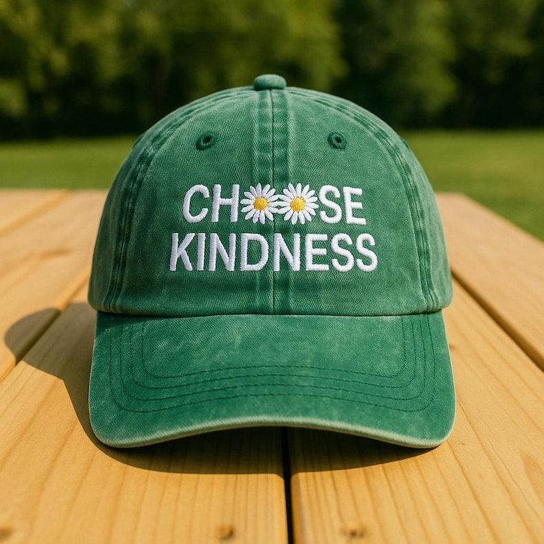 Choose Kindness Embroidered Hat Be Kind Daisy Cap Back To School Teacher Gift Cute Teacher Hat Kindness Hat For Women 1759135288340.jpg