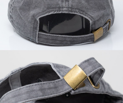 Cat And Flower Embroidered Kitten Baseball Cap Washed Cotton Curve Brim Summer Hat 1759135838867.png