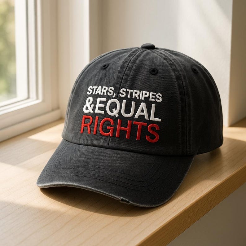 Embroidered Stars Stripes And Equal Rights Hat Retro 4th Of July Cap Liberal American Hat Patriotic Women Gift Feminist American Cap 1759136470166.jpg