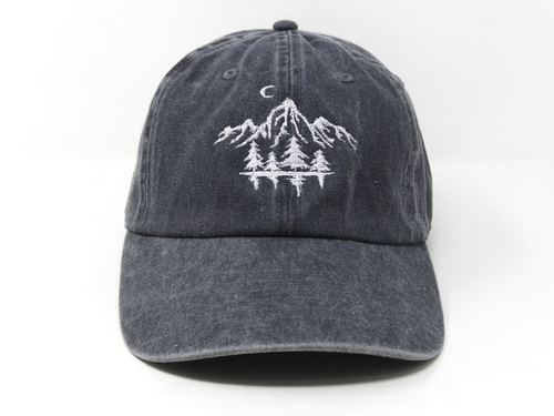 Mountain Forest Embroidered Baseball Cap Curved Brim Sun Hat Summer Shade Cap 1759136614519.png