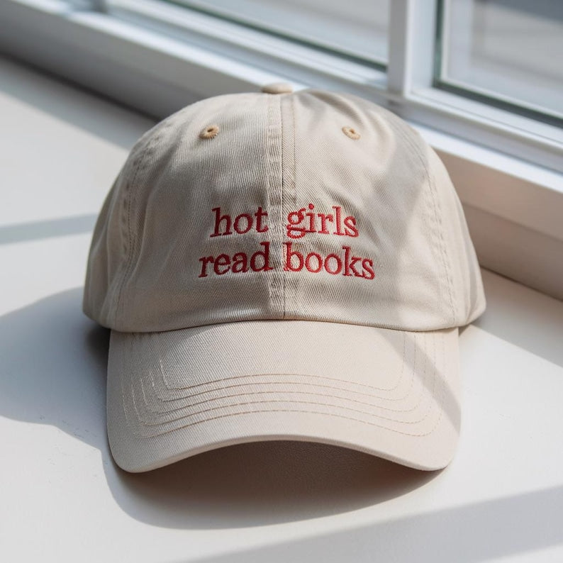 Hot Girls Read Book Embroidered Baseball Cap Cute Bookish Girl Embroidered Hat Summer Cap For Bookworm Book Lover Hat 1759200990173.jpg