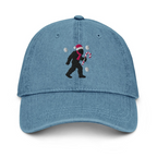 Christmas Bigfoot Embroidered Denim Dad Hat Sasquatch Candy Cane Cap 1759201511690.png