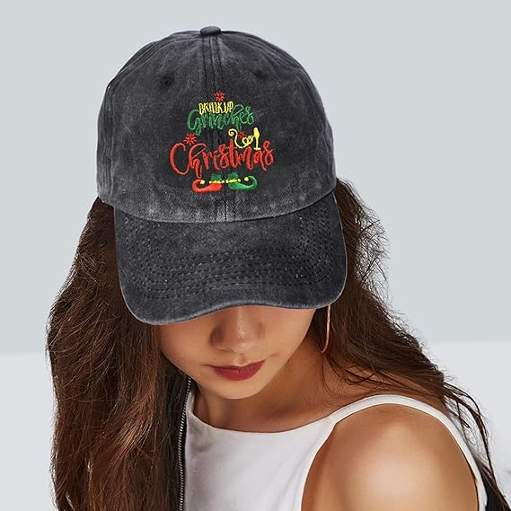 Embroidered Baseball Cap For Women Men Vintage Adjustable Washed Distressed Denim Baseball Hat 1759202279837.png