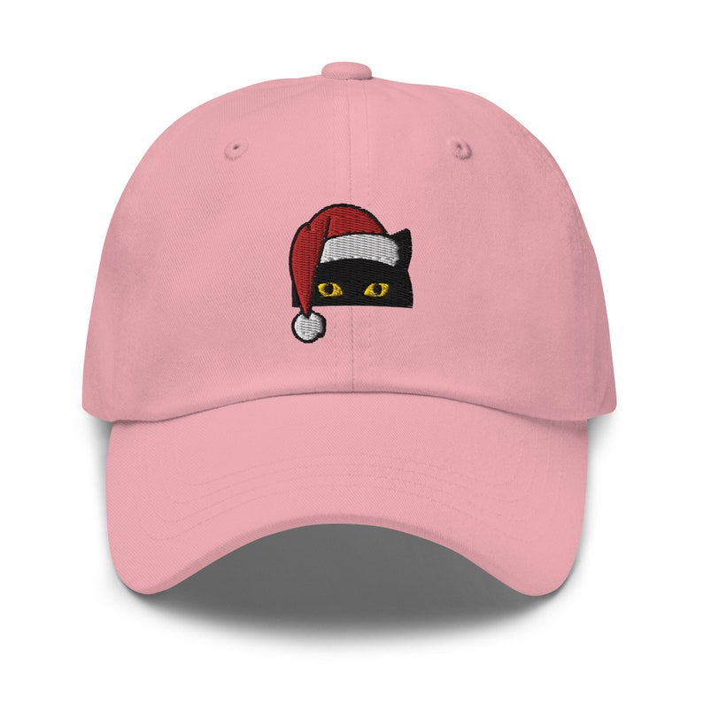 Santa Cat Embroidered Baseball Cap Christmas Cat Hat Black Cat Cap Christmas Gift Hat 1759206123135.png