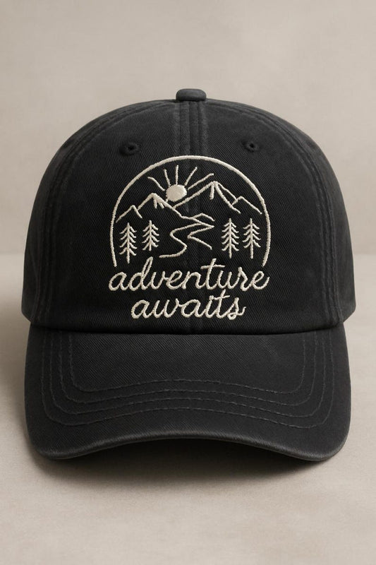 Adventure Awaits Hat Mountain Embroidered Hiking Cap Outdoor Gift For Nature Lovers 1759217790012.jpg