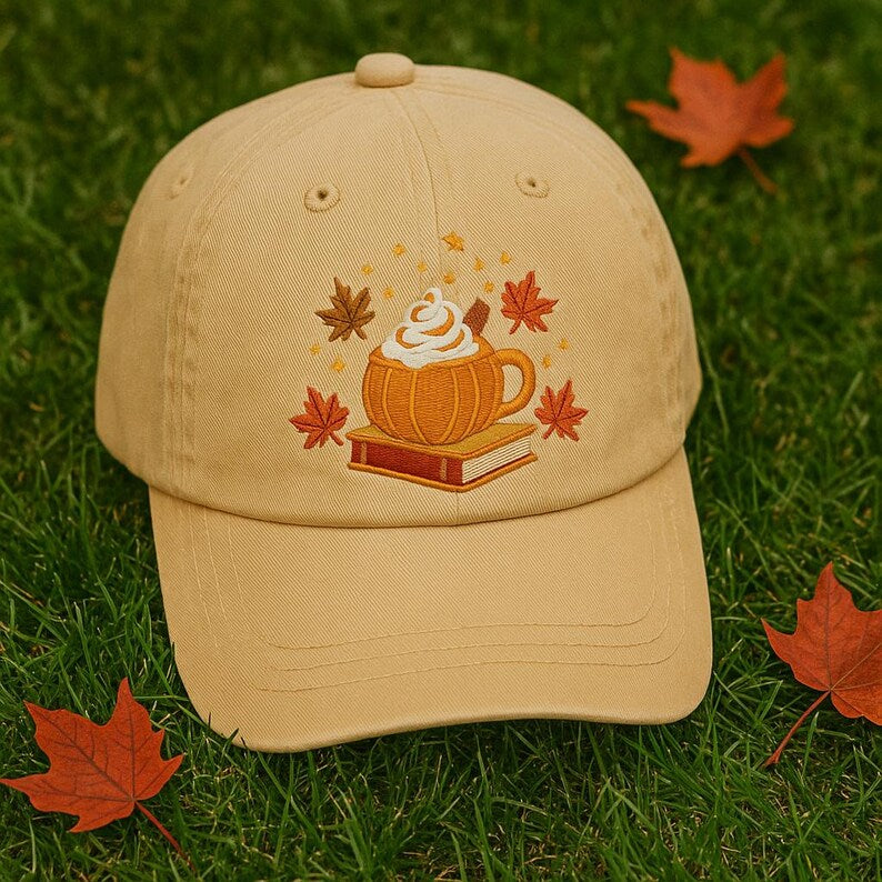 Embroidered Pumpkin Coffee Hat Fall Baseball Cap Autumn Dad Hat Pumpkin Spice Embroidery Cap Cozy Thanksgiving Hat Cute Fall Accessory 1759218767018.jpg