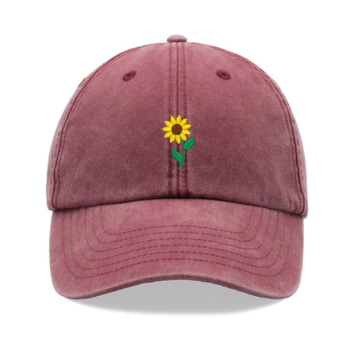 Sunflower Baseball Cap Vintage Washed Cotton Unisex Dad Hat Adjustable Funny Faded Sports Sun Mothers Day Flower Cute Summer 1759374011641.jpg