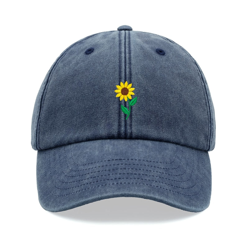 Sunflower Baseball Cap Vintage Washed Cotton Unisex Dad Hat Adjustable Funny Faded Sports Sun Mothers Day Flower Cute Summer 1759374011737.jpg