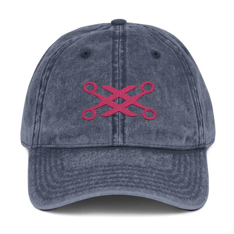 100 Cotton Vintage Style Embroidered Hat   Scissoring   Lesbian Wlw Sapphic Lgbt 1759375421880.png
