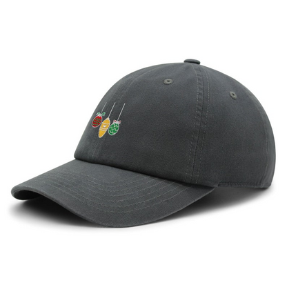 Embroidered Christmas Ornaments Dad Hat   Holiday Baseball Cap 1759376885727.png
