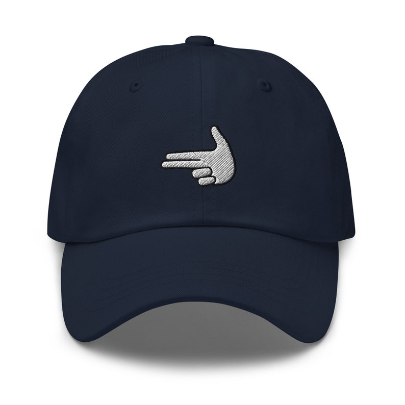 Finger Gun Embroidered Dad Hat Embroidered Unisex Hat Dad Cap Adjustable Baseball Cap Gift For Him 1759377441046.png