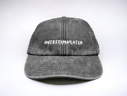 Overstimulated Embroidered Low Profile Baseball Dad Cap By Vivian Flytrap 1759378806430.png