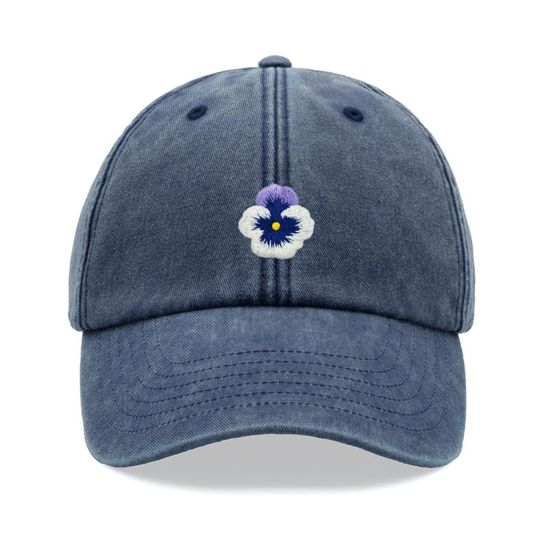 Pansy Flower Baseball Cap Vintage Washed Cotton Unisex Dad Hat Adjustable Funny Faded Sports Sun Mothers Day Mum Cute Summer Gardener 1759378894777.png