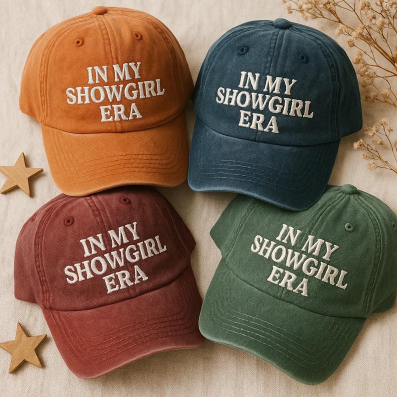 In My Showgirl Era Embroidered Dad Cap Funny Quote Hat Sassy Womens Era Cap Trending Pop Culture Gift Aesthetic Cap 1759391484070.jpg