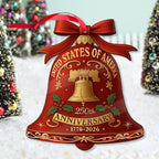 250 Years Anniversary United States Of America Acrylic Ornament Patriotic Gift 1776 2026 Liberty Bell Home Decor American Independence Xmas 1759461082266.jpg