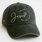 Christian Baseball Cap Jesus The Way The Truth The Life Embroidered Hat With Cross Faith Gift Adjustable Dad Hat For Men And Women 1759475757344.jpg