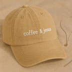 Coffee  Jesus Embroidered Baseball Cap Christian Faith Adjustable Dad Hat Casual Washed Cap Inspirational Gift For Men And Women 1759479146146.jpg