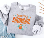 Life Of A Showgirl Sweatshirt For Fan Embroidered Orange Glitter Shirt Showgirl Shirt For Concert Showgirl Era Shirt Gift For Her 1759485364040.jpg