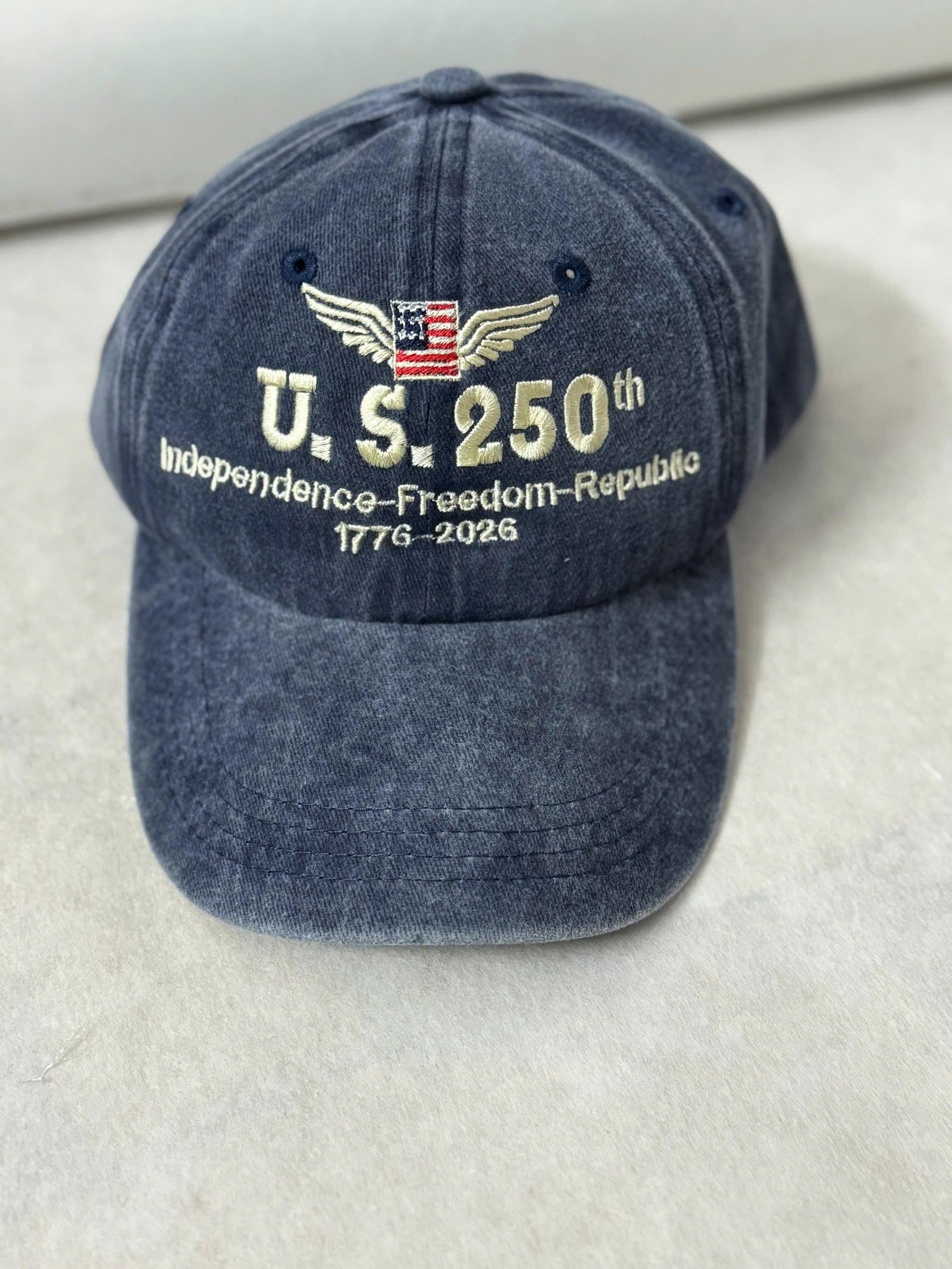 250 Years Usa Embroidered Denim Hatanniversary Hat Patriotic Anniversary Cap 1759548509720.jpg