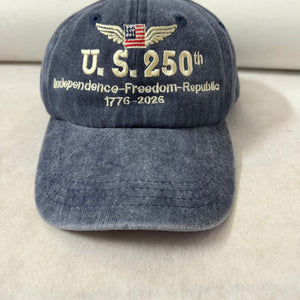 250 Years Usa Embroidered Denim Hatanniversary Hat Patriotic Anniversary Cap 1759548510056.jpg