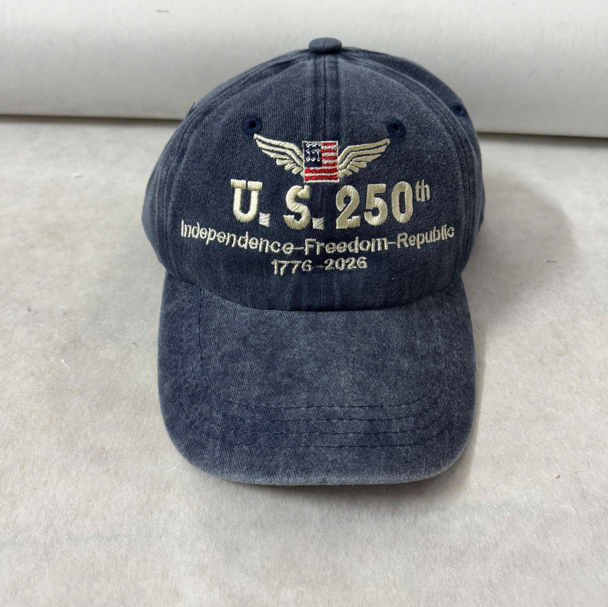 250 Years Usa Embroidered Denim Hatanniversary Hat Patriotic Anniversary Cap 1759548510153.jpg