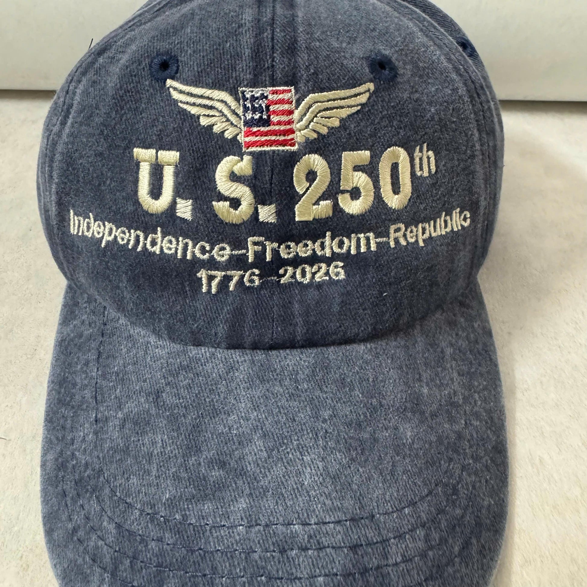 250 Years Usa Embroidered Denim Hatanniversary Hat Patriotic Anniversary Cap 1759548510200.jpg