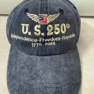 250 Years Usa Embroidered Denim Hatanniversary Hat Patriotic Anniversary Cap 1759548510200.jpg