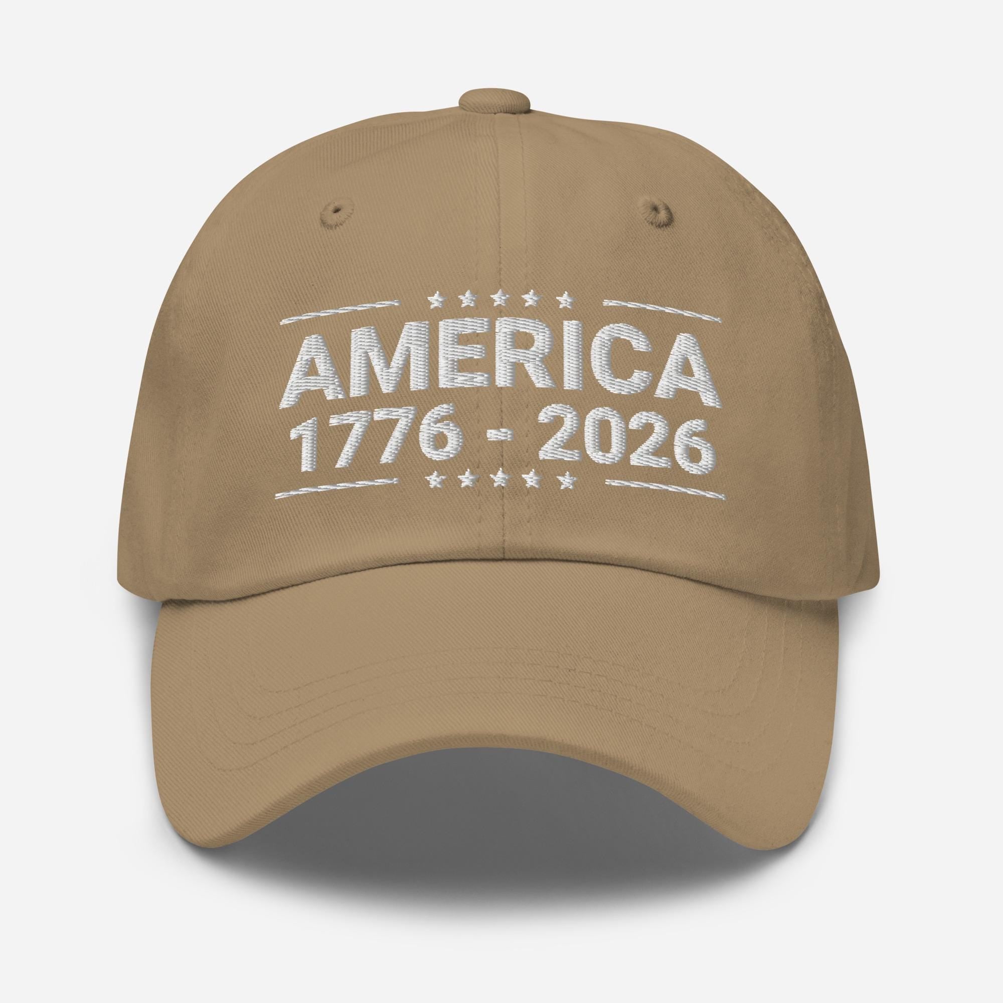 America 250th Anniversary Embroidered Cap 1776 2026 Patriot Hat 1759548773396.jpg