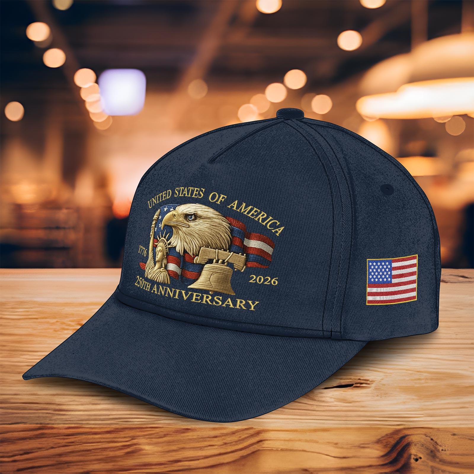 Cap Print 3d Usa 250th Anniversary 1776 2026 Print Hat Black Baseball Cap With Bald Eagle Liberty Bell  Statue Of Liberty 1759549272508.jpg
