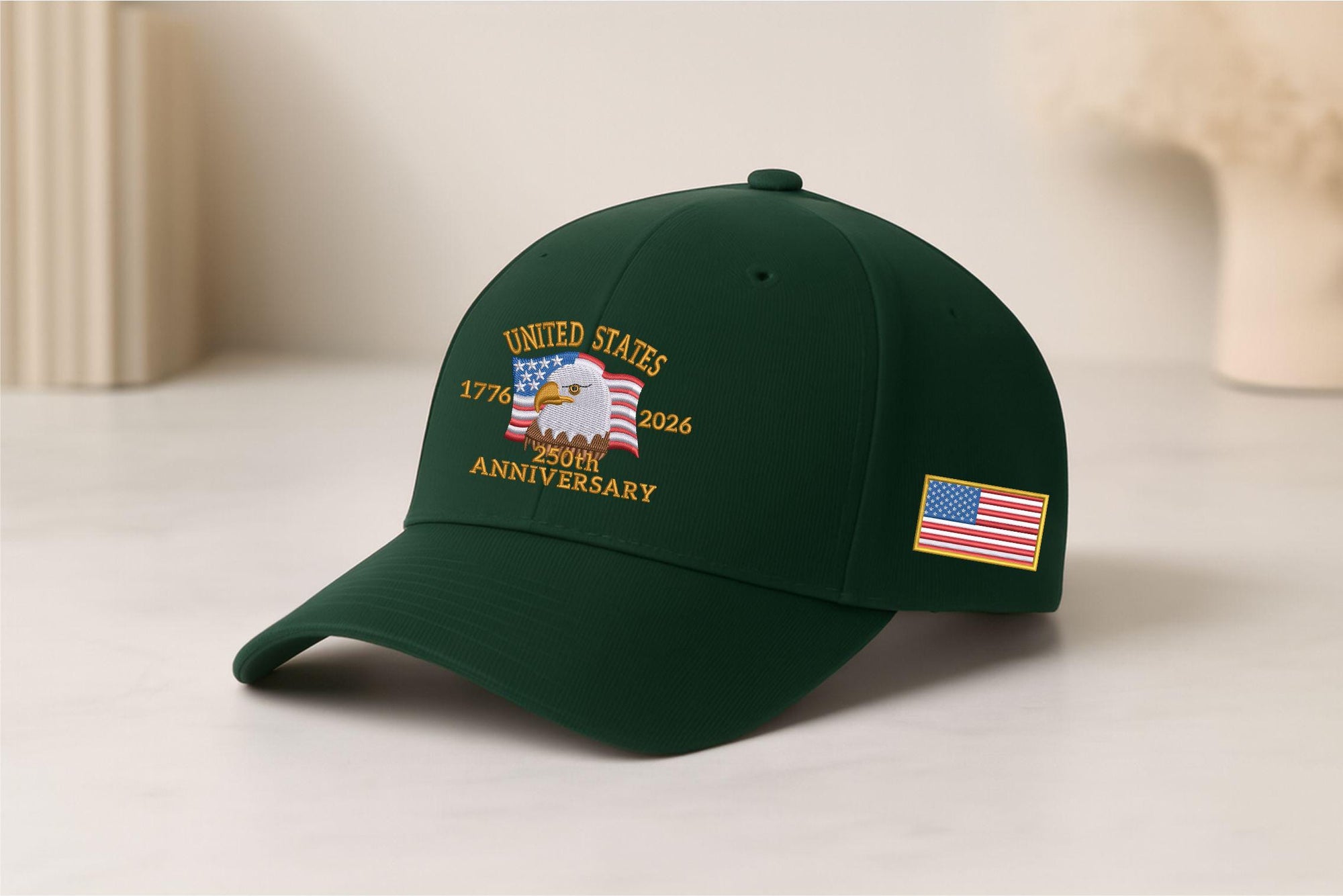 Usa 250th Anniversary Hat 1776 2026 Bald Eagle Embroidered Cap American Flag Patriotic Baseball Hat American Eagle Hat Us Tribute Cap 1759549529429.jpg
