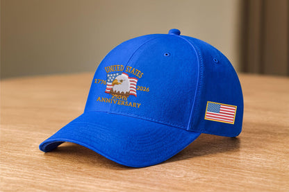 Usa 250th Anniversary Hat 1776 2026 Bald Eagle Embroidered Cap American Flag Patriotic Baseball Hat American Eagle Hat Us Tribute Cap 1759549529454.jpg