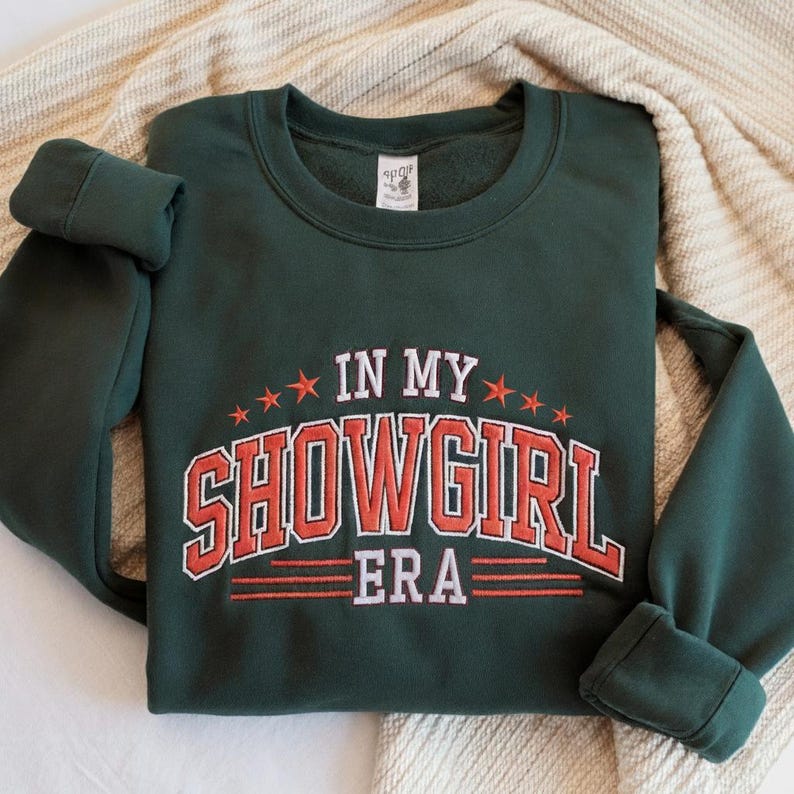 Embroidered In My Showgirl Era Sweatshirt Showgirl Hoodie Concert Outfit Country Music Sweatshirt Orange Show Girl Sweater Showgirl Era 1759720123072.jpg