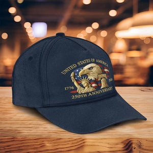 Embroidered Hat United States 250th Anniversary Hat 1776 2026 Print Baseball Cap With Bald Eagle Liberty Bell  Statue Of Liberty 1759720747099.jpg