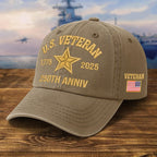 Embroidered Veteran Hats   250th Anniv Military Cap Embroidered Patch Design Adjustable Baseball Cap Fathers Day Gift Vets Gifts 1759720858341.jpg