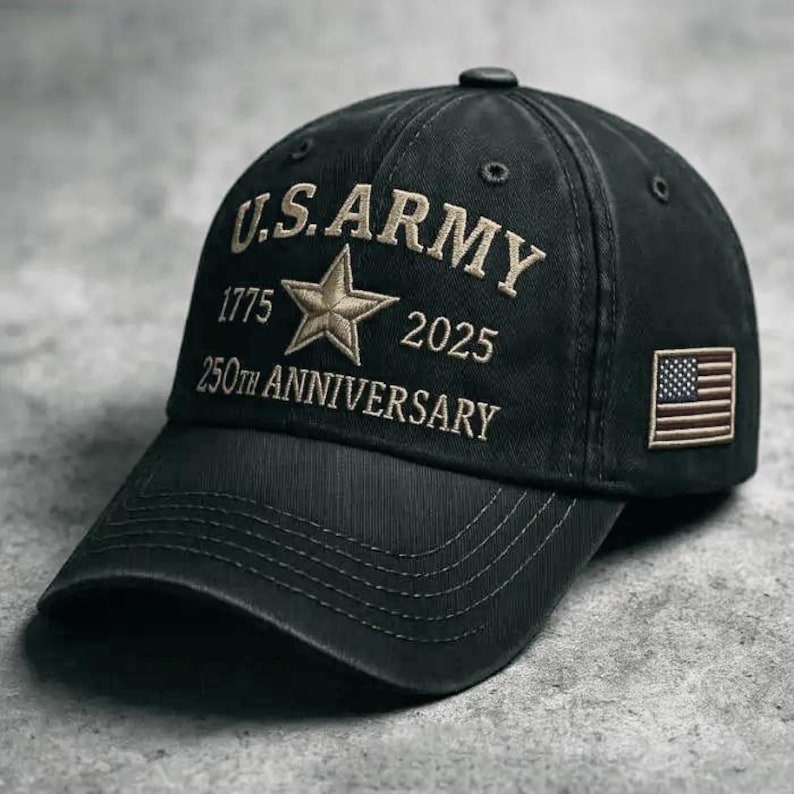 250th Anniversary Us Army Cap Patriotic Veteran Gift 1759721047443.jpg