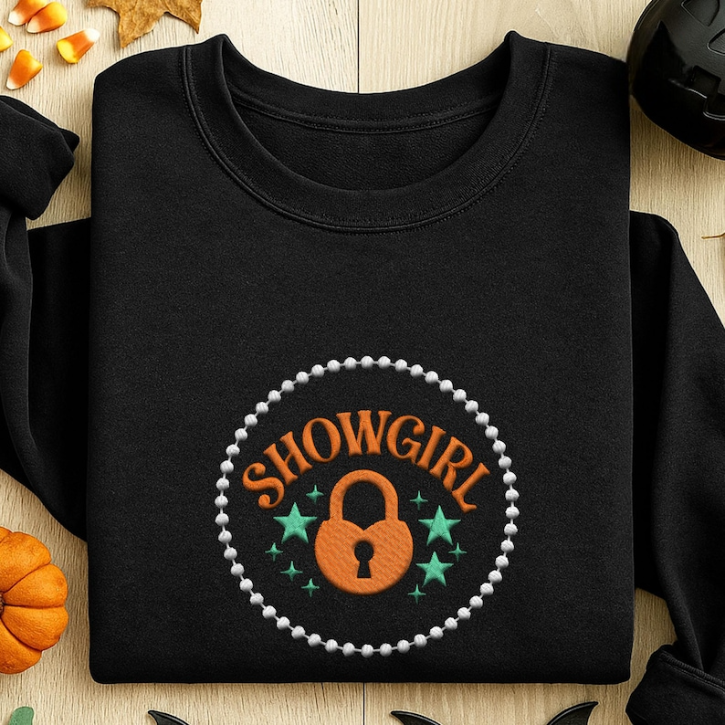 Showgirl Era Embroidered Sweatshirt Baby Thats Show Business Sweater Showgirl Life Embroidered Hoodie Album Release Party Embroidery 1759721197974.png