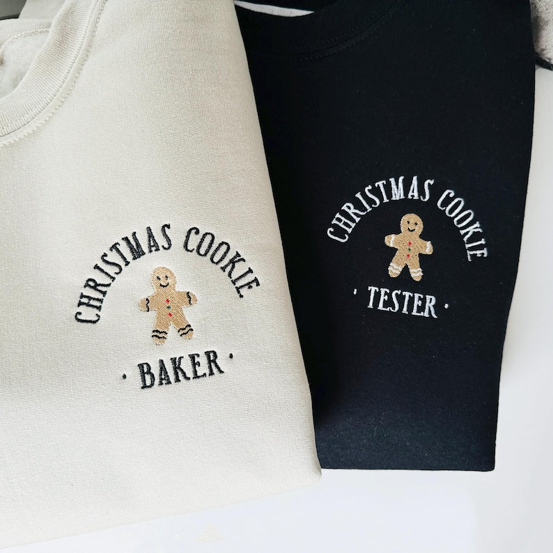 Embroidered Christmas Cookie Baker Gingerbread Sweatshirt Cookie Tester Hoodie Embroidered Christmas Hoodie Funny Christmas Sweatshirt 1759739559671.jpg