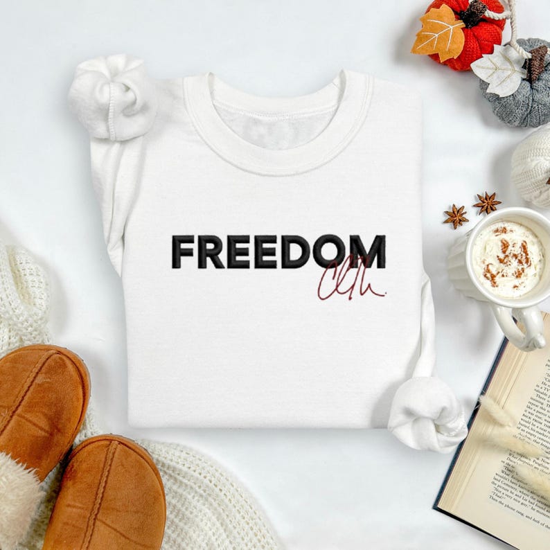 Embroidered Charlie Kirk Freedom Shirt Charlie Kirk Shirt Charlie Kirk Freedom T Shirt Charlie Kirk Sweatshirt Freedom Charlie Kirk Shirt 1759805671063.jpg