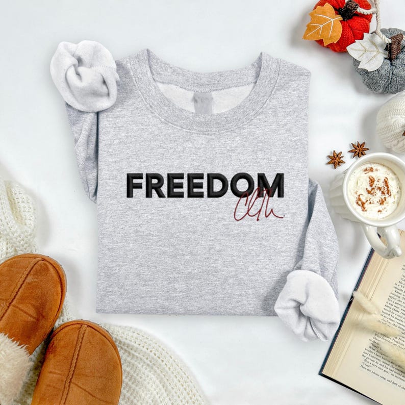 Embroidered Charlie Kirk Freedom Shirt Charlie Kirk Shirt Charlie Kirk Freedom T Shirt Charlie Kirk Sweatshirt Freedom Charlie Kirk Shirt 1759805671067.jpg