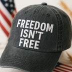 Freedom Isnt Free Embroidered Dad Cap Patriotic Hat Military Support Gift Veteran Cap American Pride Hat Us Flag Cap 1759806000832.jpg